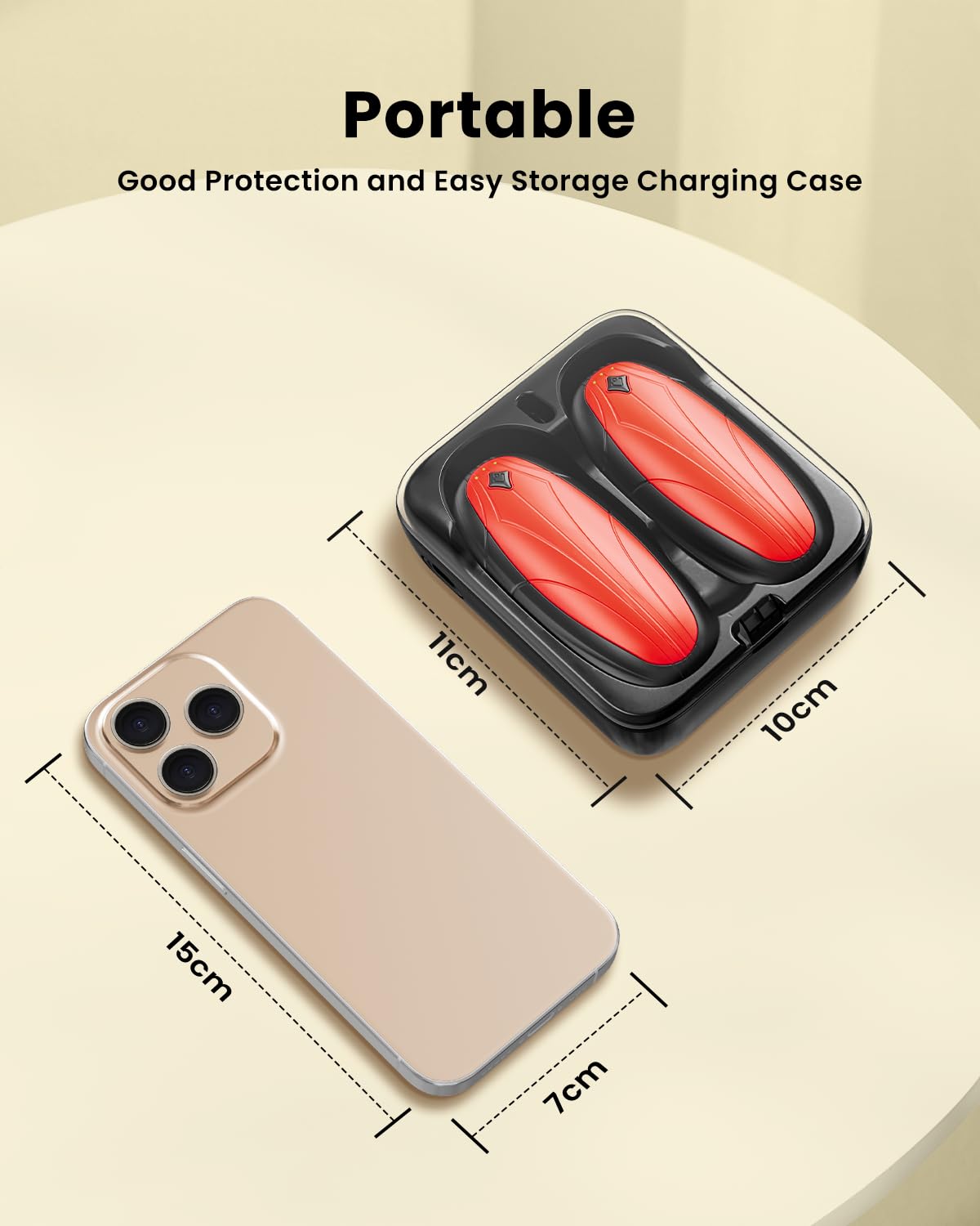 Scaldamani Ricaricabile 2 Confezione con Ricarica Custodia, 14000Mah Scalda Mani Portatile Elettrico, Scaldamani Usb Riutilizzabile, Durata, Regali di Natale per Campeggio All'aperto, Caccia