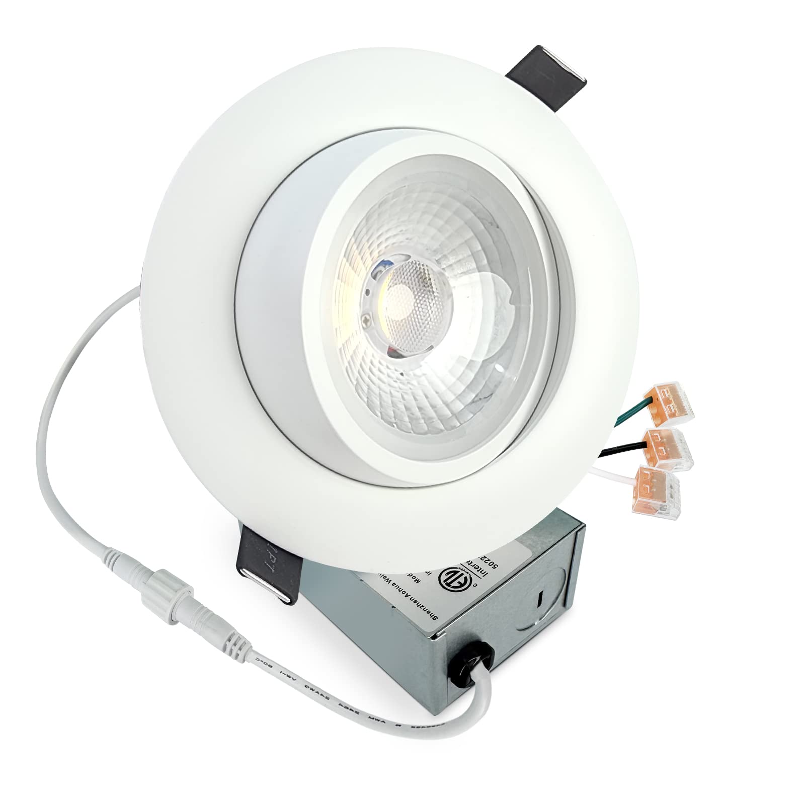 Amazon.com: ZYSHEN Luz empotrable LED cardán de 4 pulgadas 360°+90°  ajustable direccional lámpara de techo 2700-5000k 5CCT regulable retrofit  globo ocular puede luz para cocina, estudio, galería y oficina :  Herramientas y
