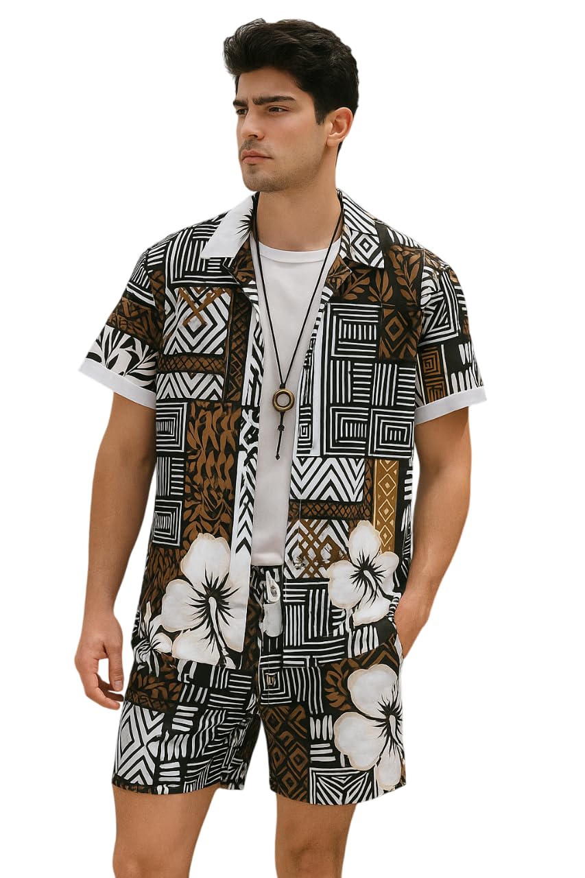 Men's Nightwear || Mens Printed Night Suits || Night Suit Co-Ord Set for Mens Blue-picture-19