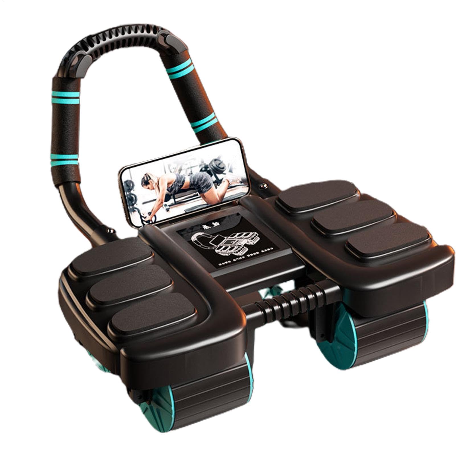 Abdominal Wheel Roller 4 Wheel Abdominal Rollers Wheel, Exercise Roller Wheels Abdominal Roller, for Home Gym Fitness