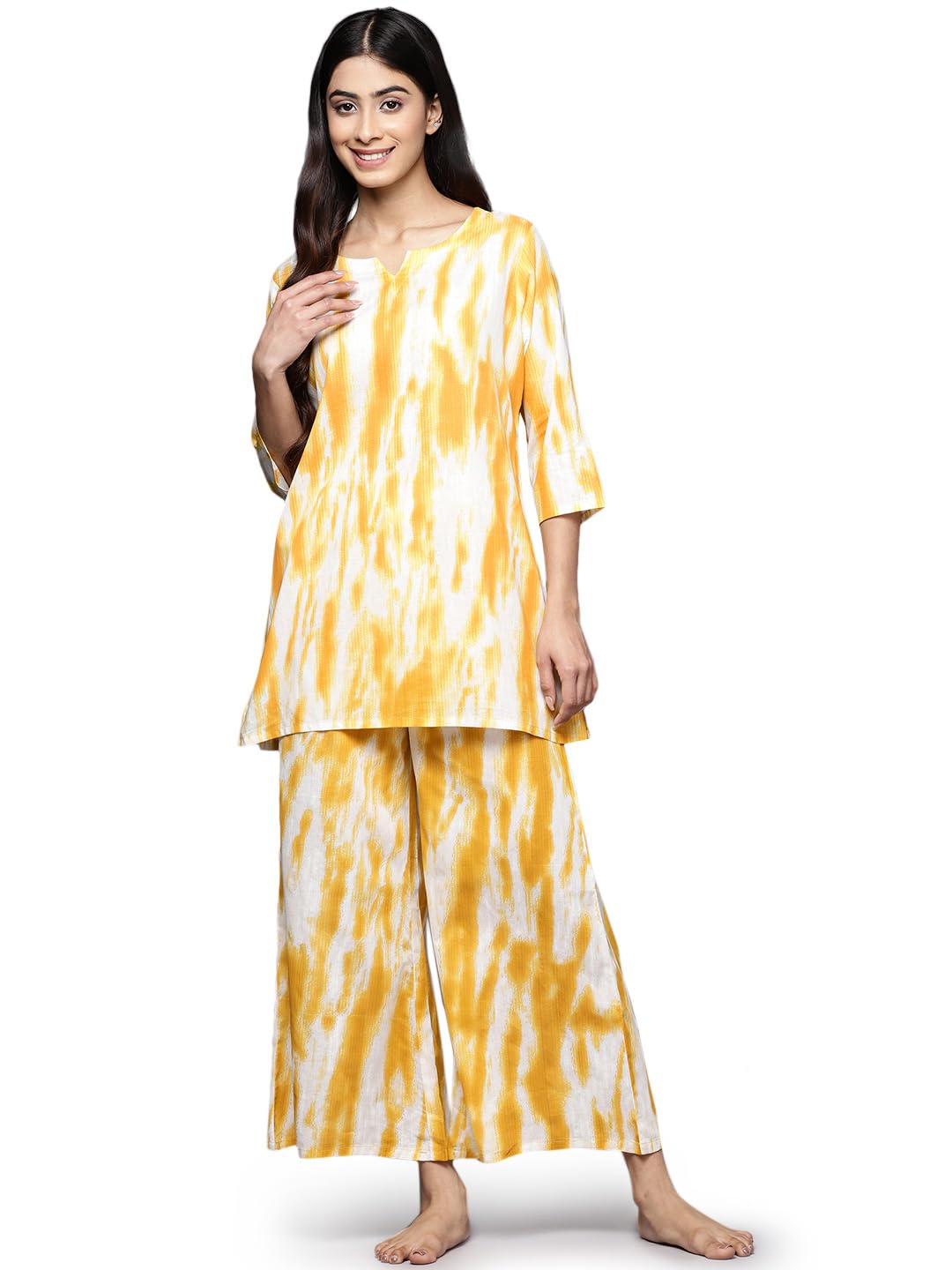 libas Women's Printed Cotton Relaxed Night Suit-picture-24
