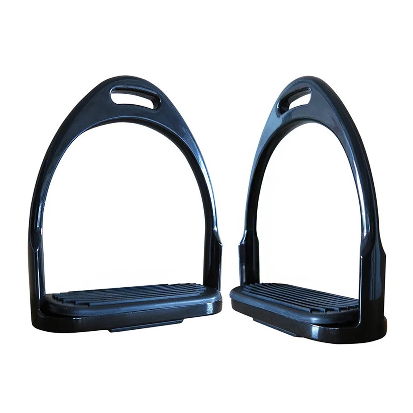 1 Paio Di Staffe for Equitazione | Sicurezza di guida Protezione Sella Ginocchio Caviglia Dolore da stress(Black)