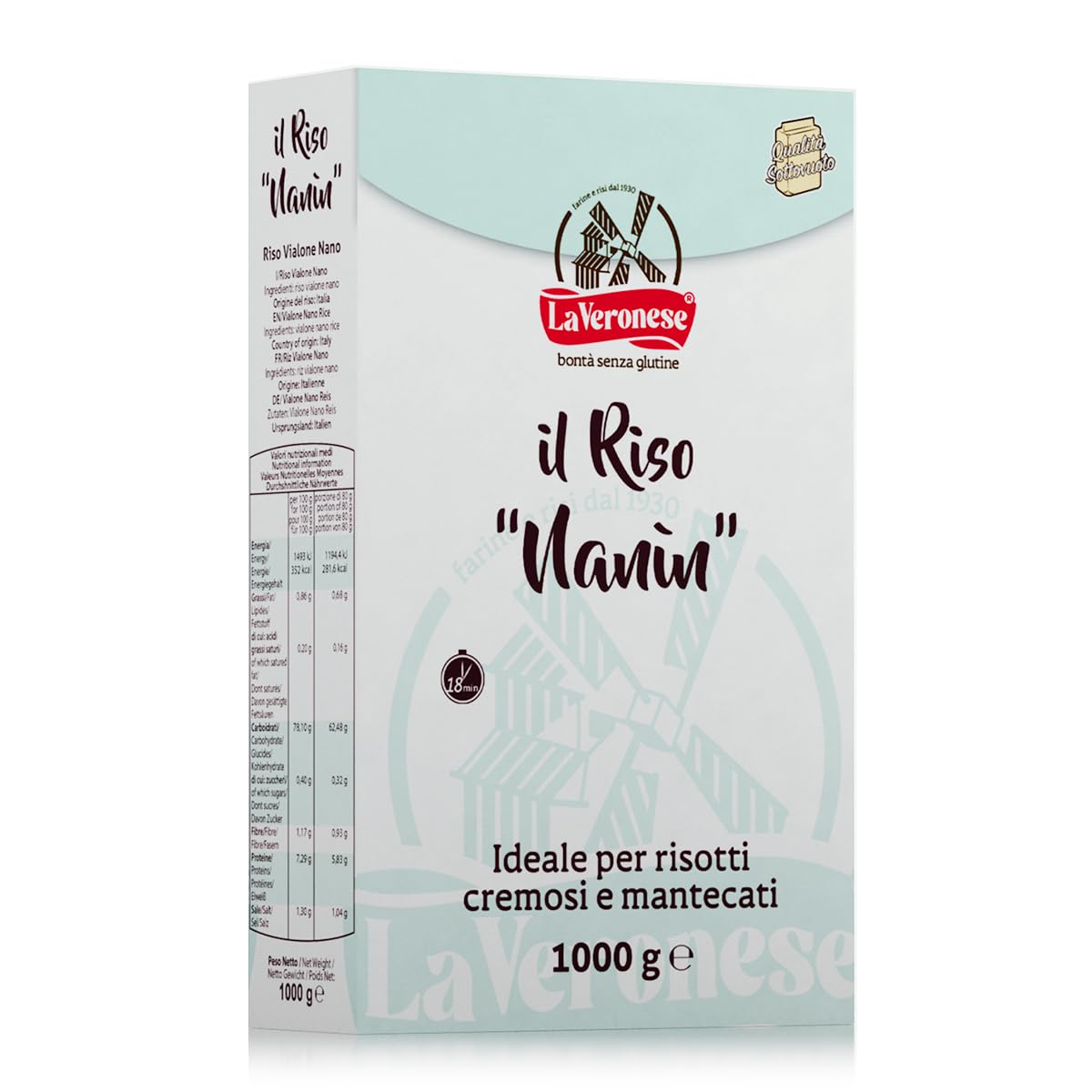La Veronese | Rice VialeNano Semifine, Gluten Free, 1000 g

La Veronese | Versatile Nanin Vialone Nano Rice, Gluten Free