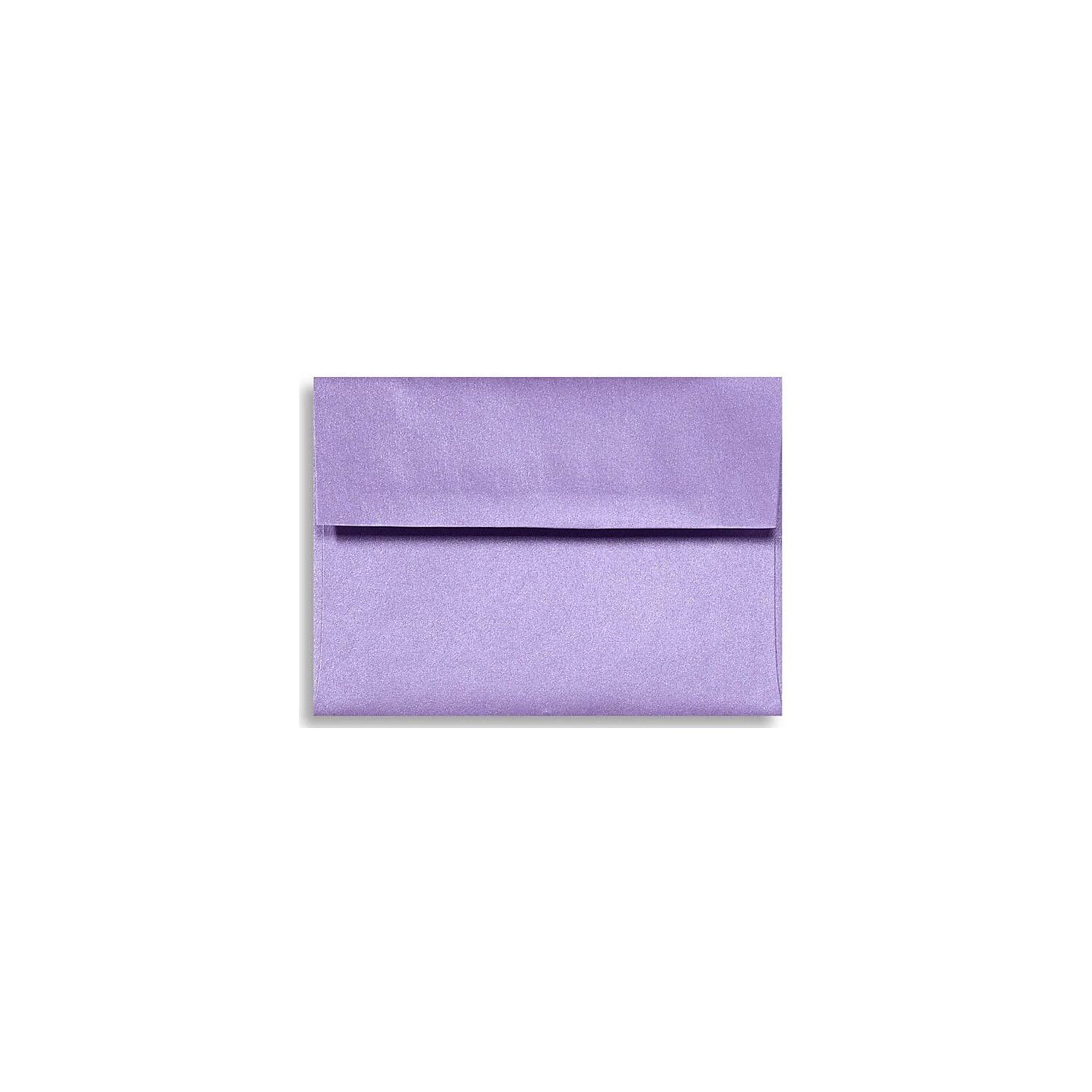 LUXPaper A2 Invitation Envelopes | Peel & Press | 4 3/8" x 5 3/4" | Amethyst Metallic | 80lb. Text | 50 Qty