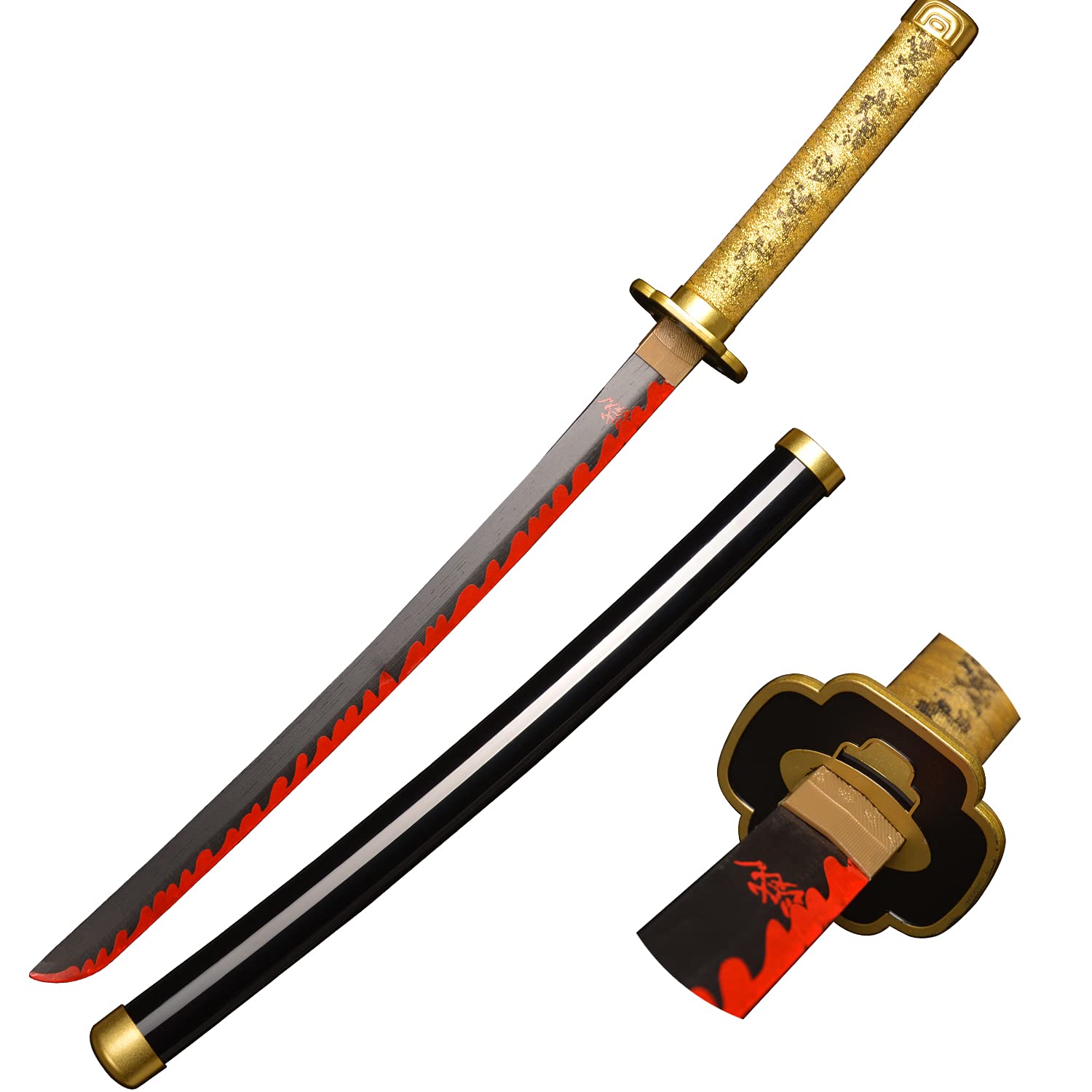 Buy Cragcliff Wooden Cosplay Anime Swords Tsugikuni Yoriichi Samurai 