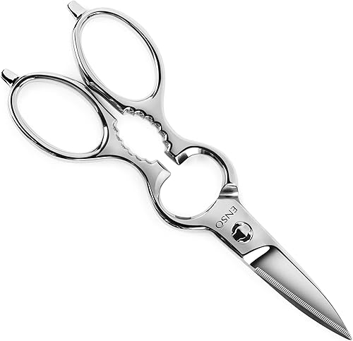 Enso Tijeras de cocina – fabricadas en Japón – Tijeras multiusos de acero inoxidable forjado