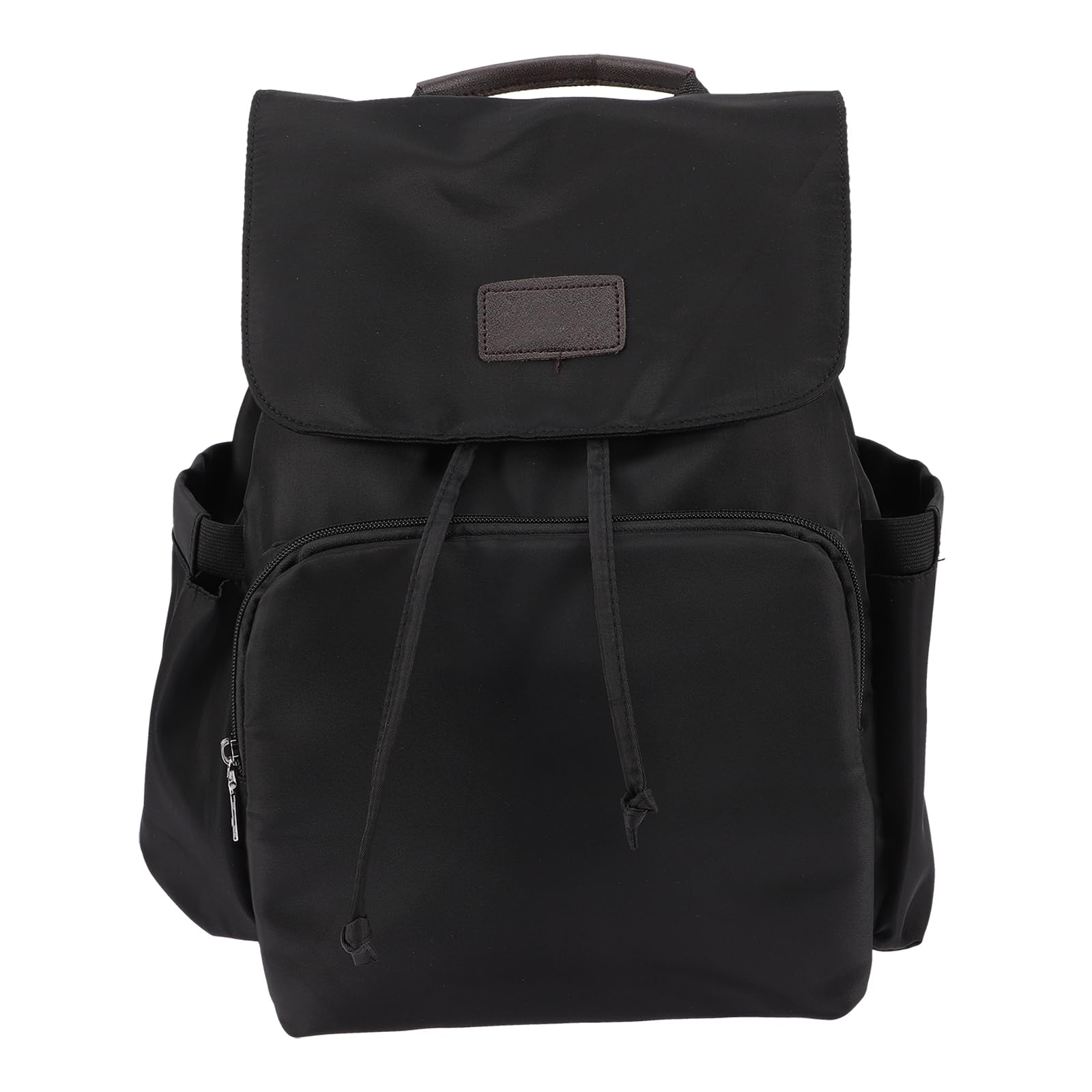 SUPVOX Zaino Porta Pannolini Mamma Chiusura a Coulisse, Nero | Tela Oxford, Capienza Ampia, Viaggio, Design Professionale per Organizzare gli Articoli del Bebè