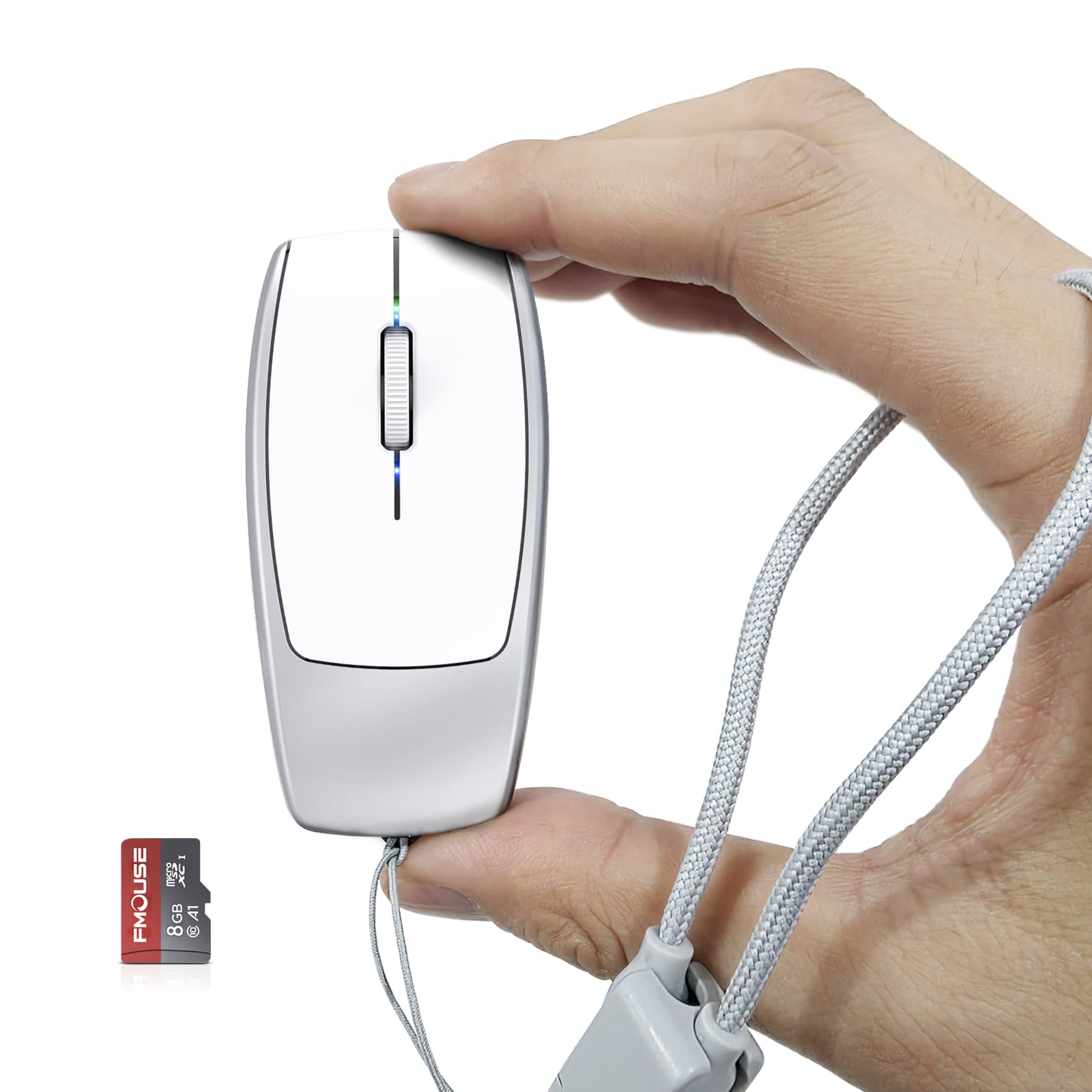 FMOUSE M109 Mini Portable 2-in-1 Wireless Bluetooth Mouse and TF Card Reader