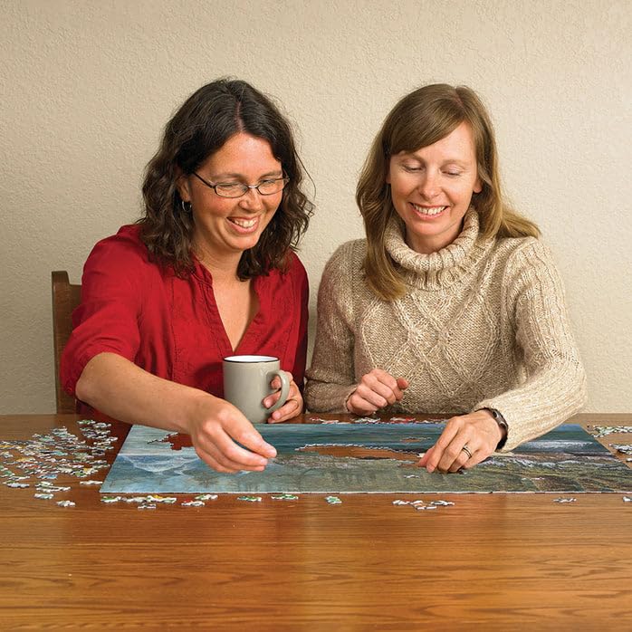 Cobble Hill 1000 Piece Puzzle - Fly Fishing - Sample Poster Included, Blue, Brown, Green, Black, White - Image 4