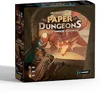 MeepleBR, Paper Dungeons, Jogo de tabuleiro Expert, 1 a 8 jogadores