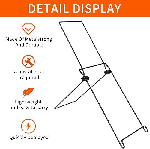 Miniatura 3 de Paquete de 2 soportes para panel solar, soporte plegable para panel solar, no requiere instalación fija, resistente y ligero, adecuado para menos de