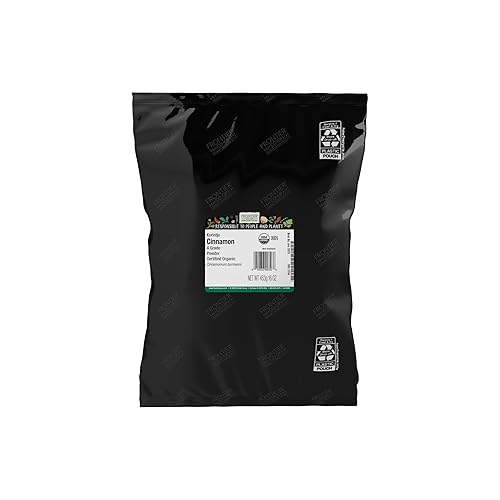Frontier Herb Organic Canela molida, no irradiada, sin OMG, 16 onzas (paquete de 1)