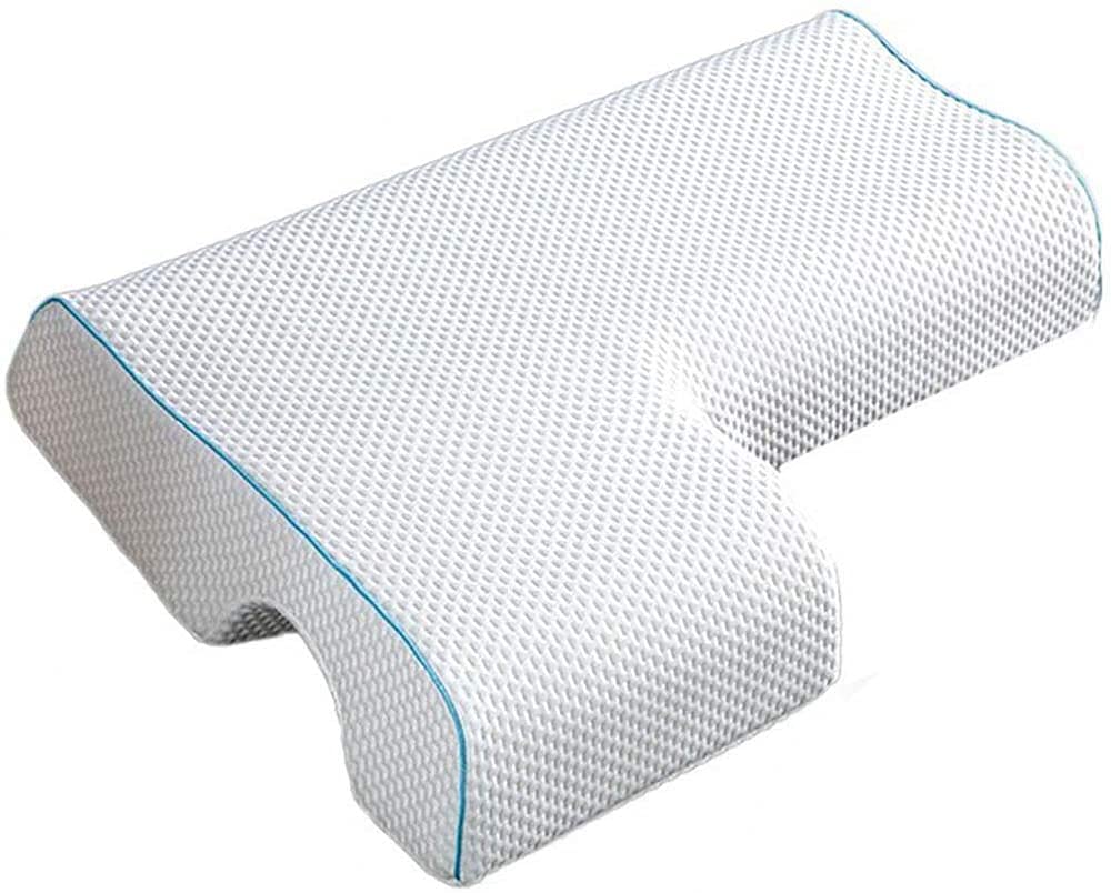 JACKGOLD Arched Cuddle,Couples Pillow with Slow Rebound and Breathable Memory Foam,Couple Cuddle Sleep Pillow for Anti Pressure Hand (Right)