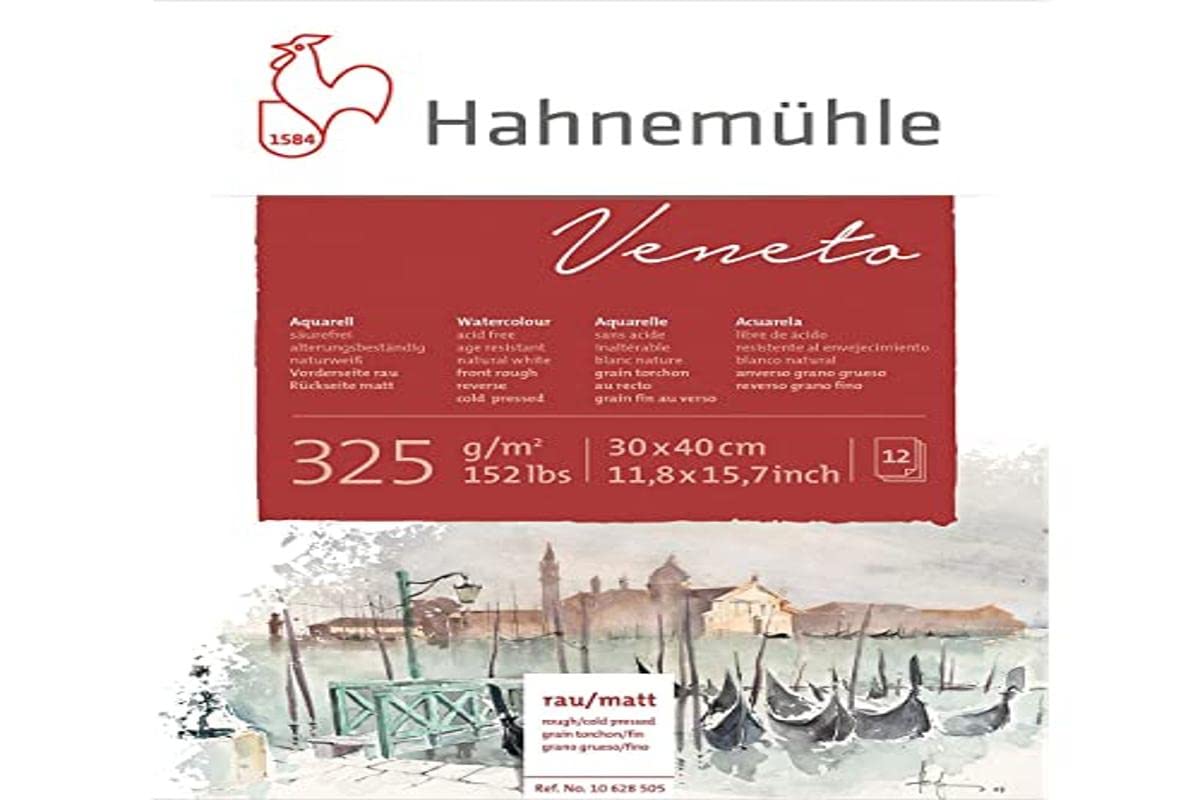 Hahnemühle White Hahnemuhle Veneto 325Gsm Block 30X40cm