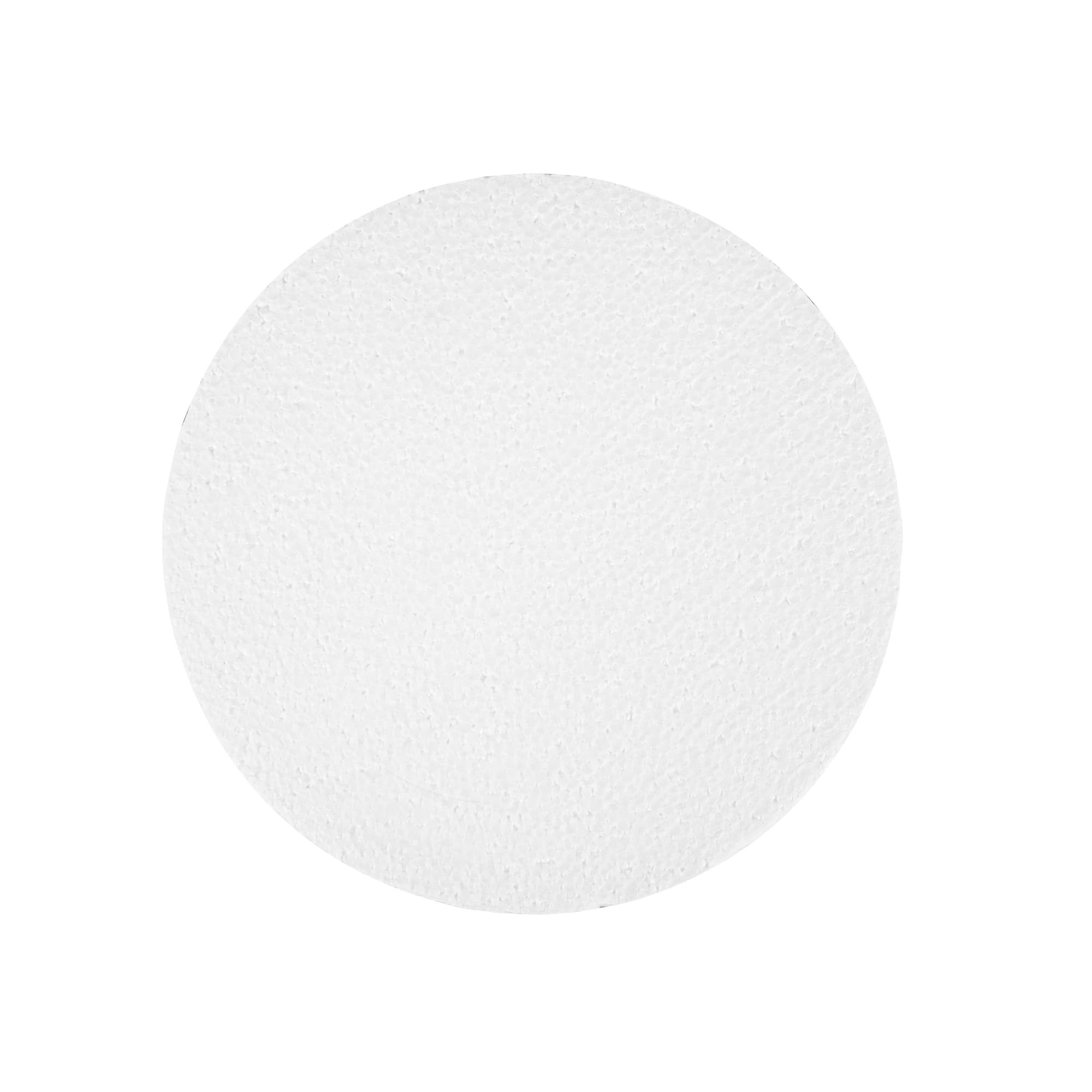Restaurantware Pastry Tek Kuchen-Dummy, rund, Schaumstoff, wiederverwendbar, leicht, langlebig, Polystren, feuchtigkeitsbeständig, wiederverwendbar, wiederverwendbar, 20,3 x 15,2 cm, 36 Stück