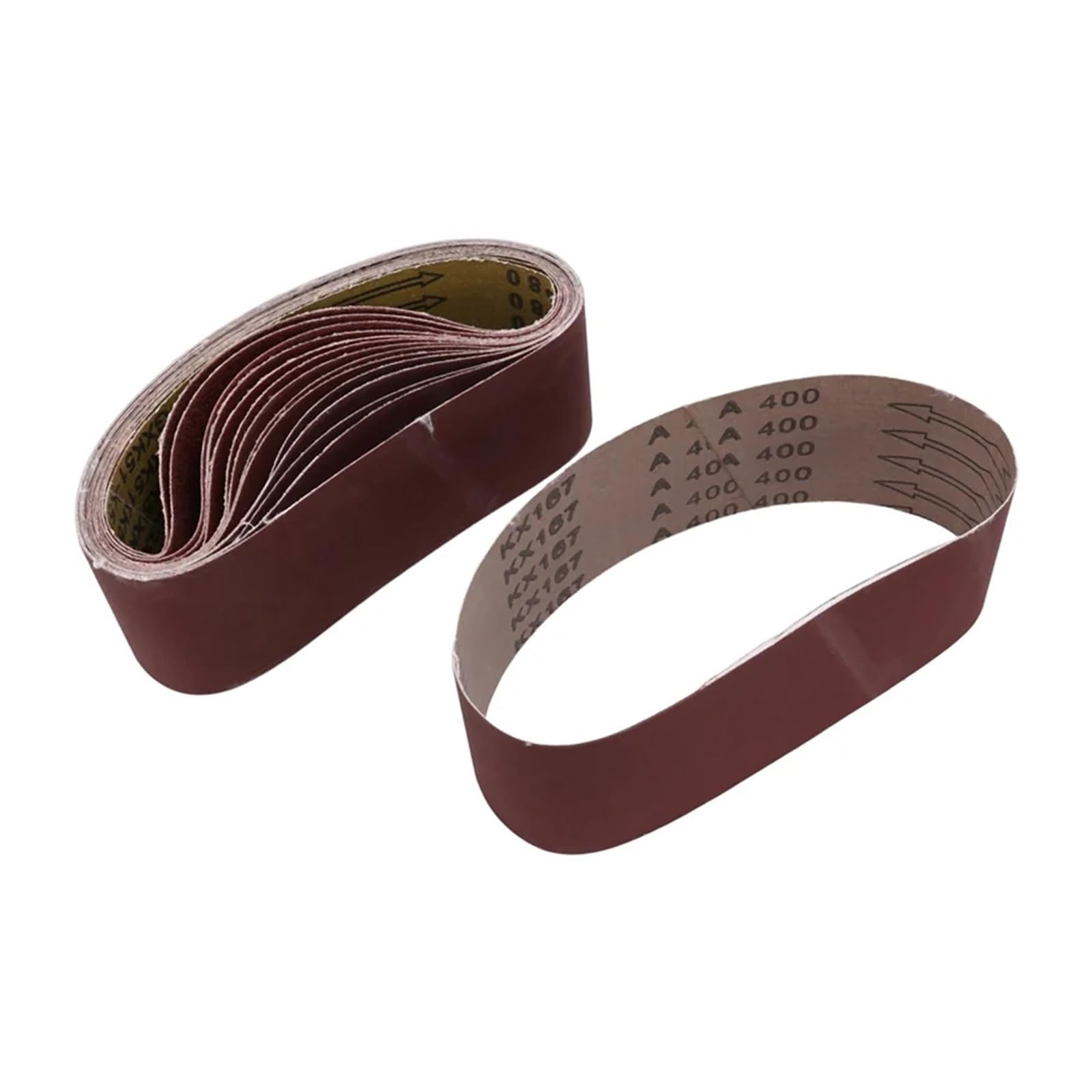 75 x 533 mm pasek szlifierski z tlenku glinu 15 sztuk taśm szlifierskich (ziarnistość 80, 120, 180, 240, 400) do szlifierki taśmowej