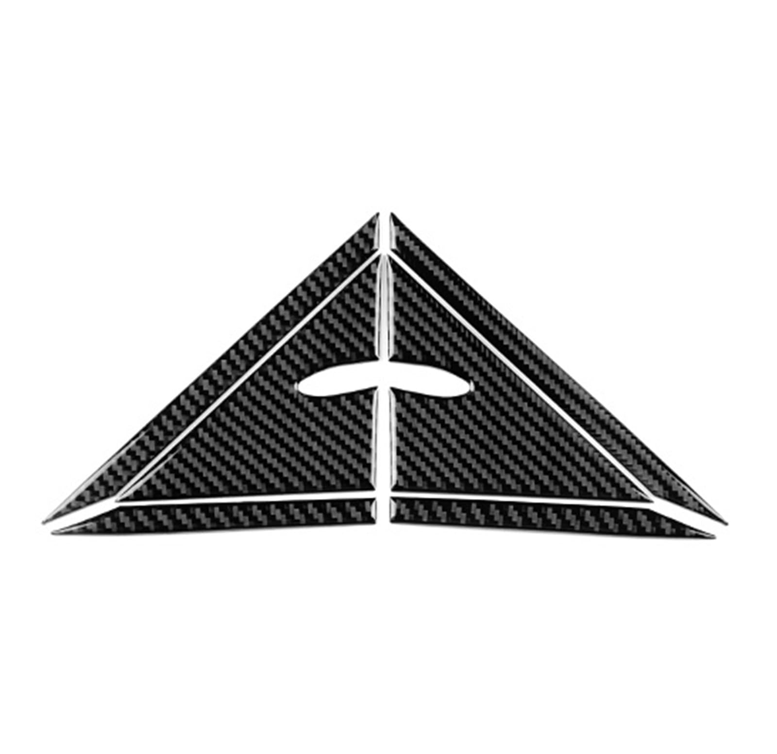 Car Trim Interior for Toyota for Camry 2018 2-2024 LHD RHD Car A-Pilar Triangle Panel Interior Trim Soft Carbon Fiber Interior Mouldings(Black Carbon)