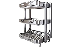 Foldable Dish Rack for Convenient Kitchen Organization