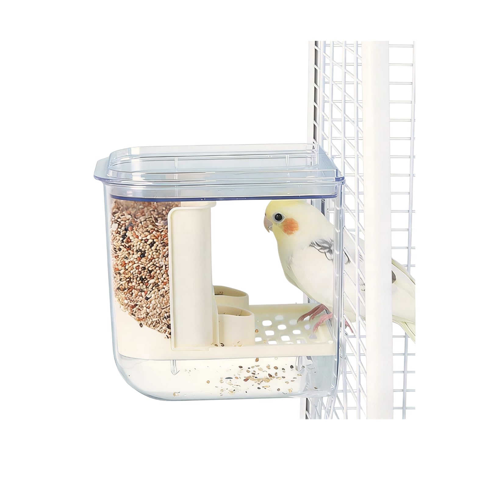 Bain d'oiseaux pour Cage, Accessoires pour Cage à Oiseaux, Baignoire Suspendue pour Oiseaux de Petite et Moyenne Taille, perroquets, inséparables, pinsons, perruches, mannequins