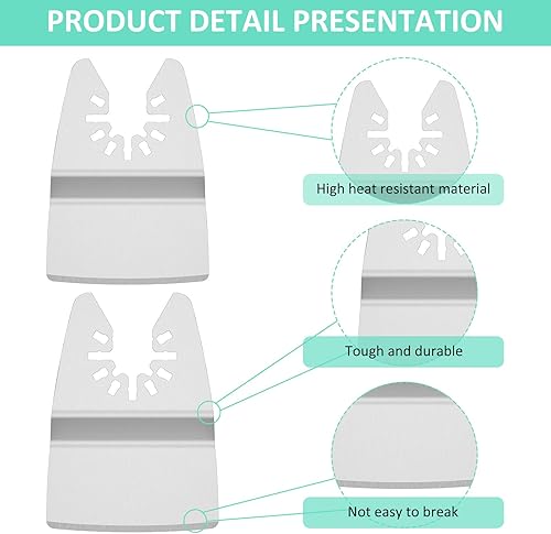 Miniatura 2 de 15 cuchillas oscilantes para quitar calafatear, sellador adhesivo, pintura, cuchillas oscilantes multiherramienta compatibles con Dewalt Milwaukee