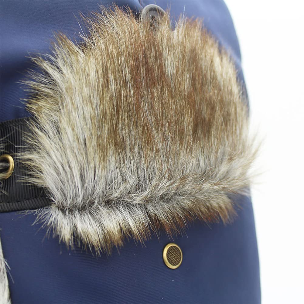 Uomo Donna Cappello Aviatore Invernale con Paraorecchie, Antivento Antipolvere