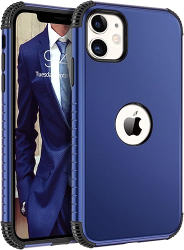 BENTOBEN Funda para iPhone 11, funda para iPhone 11, resistente 2 en 1, cuerpo completo, resistente, protección a prueba de golpes, híbrida de