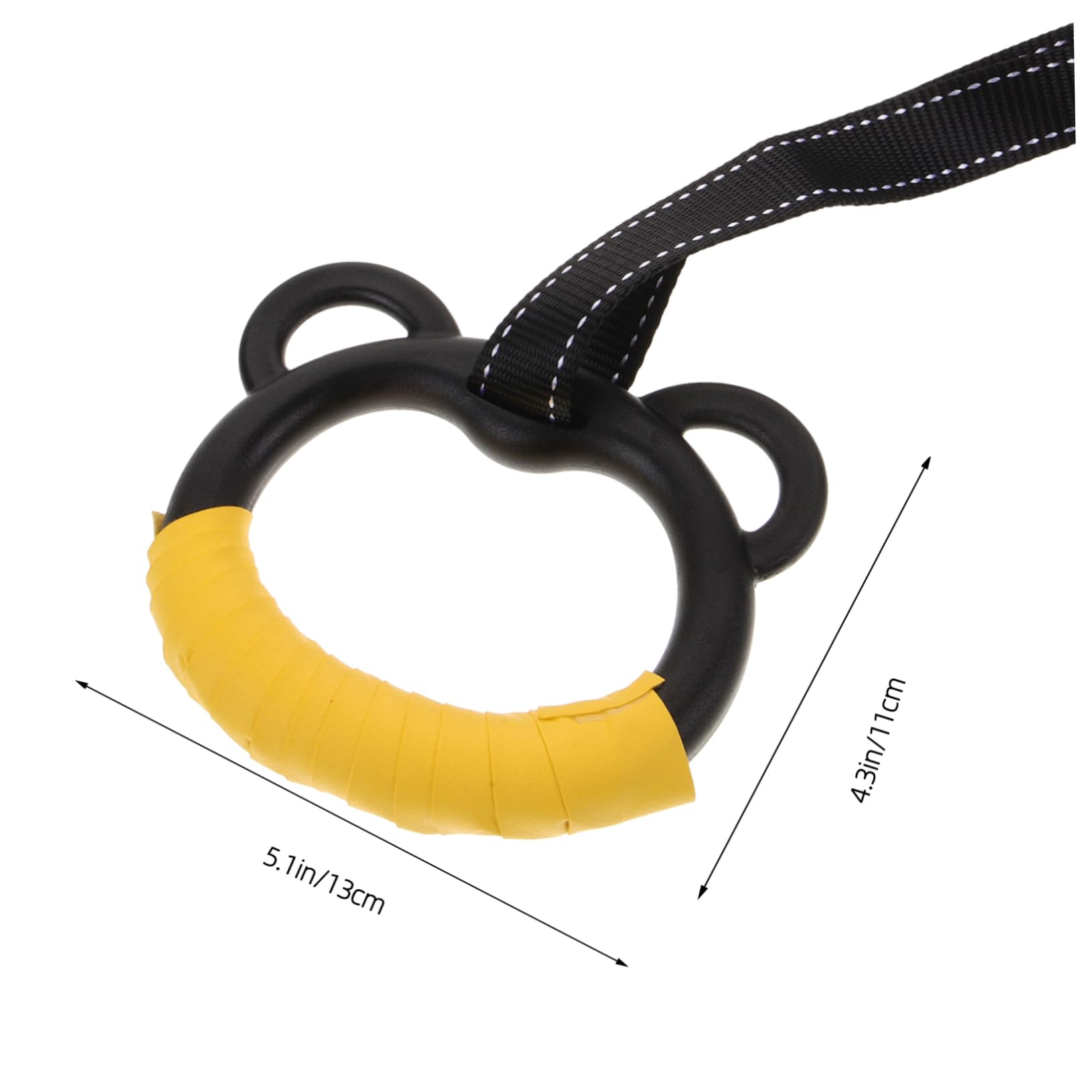 BRIGHTFUFU Indoor Fitness Equipment for Kids Gymnastics Rings with Straps Pull-up Rings Training Device for Kids