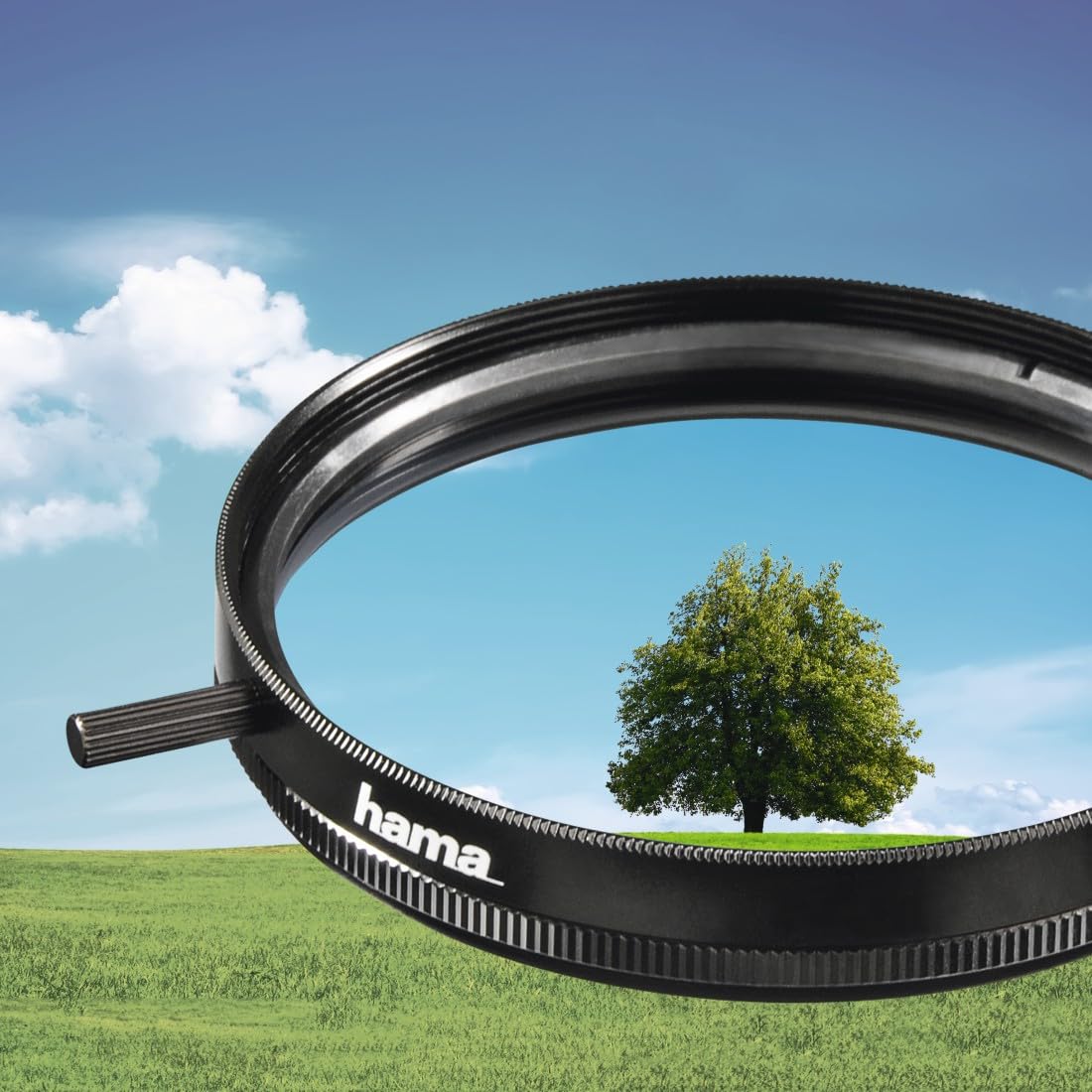 Hama Filtre polarisant (Circulaire, Traité, 72mm, 2 Couches par Face) Noir