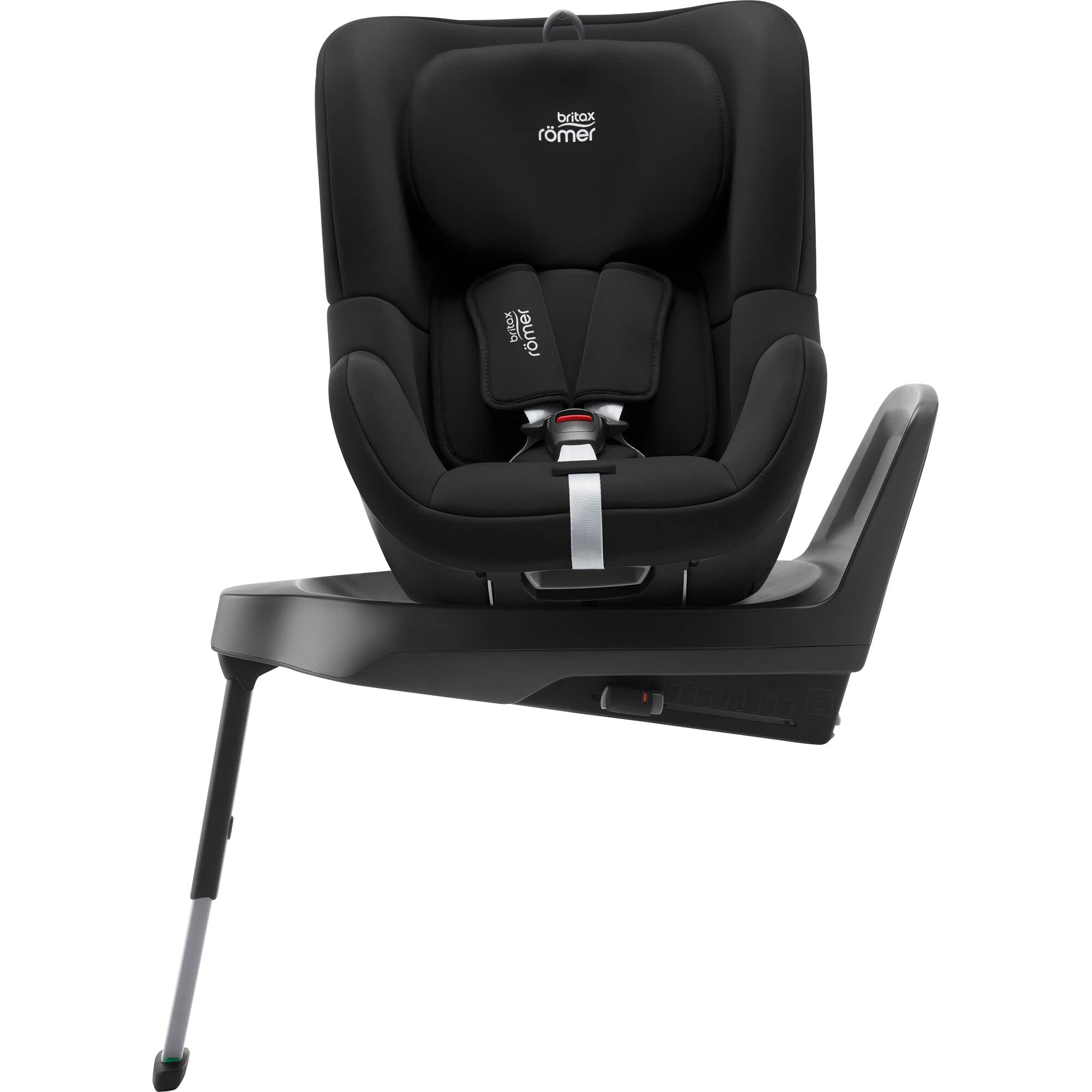 BRITAX RÖMER Seggiolino Auto DUALFIX PLUS Girevole a 360°, con Inserto Neonato e Sistema di Fissagio ISOFIX, Bambini da 40-105 cm (i-Size), dalla Nascita fino ai 4 anni, Space Black