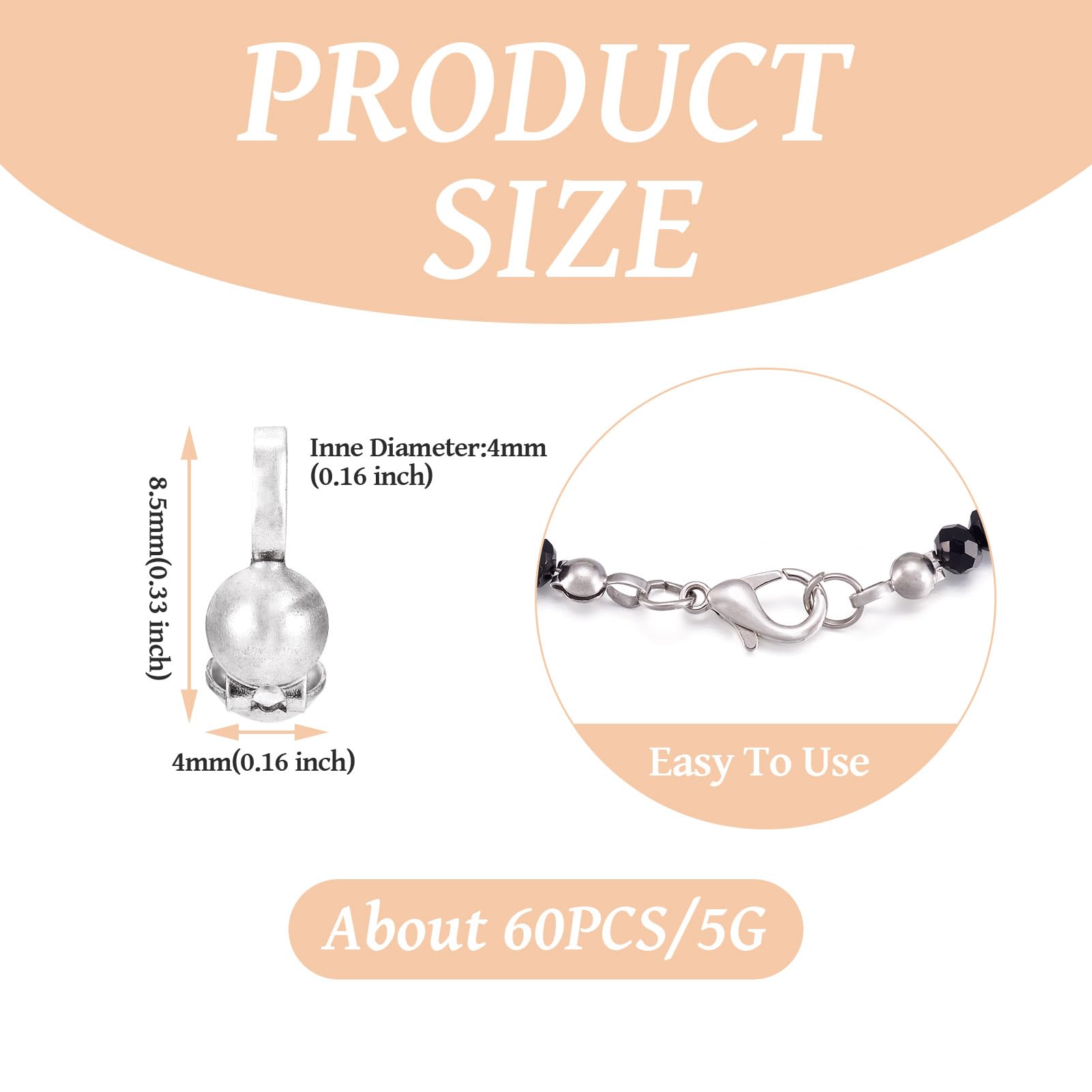 600 Punte Per Perline In Acciaio Inox - Kit Completo Per Creare Gioielli Fai Da Te - Foto 8