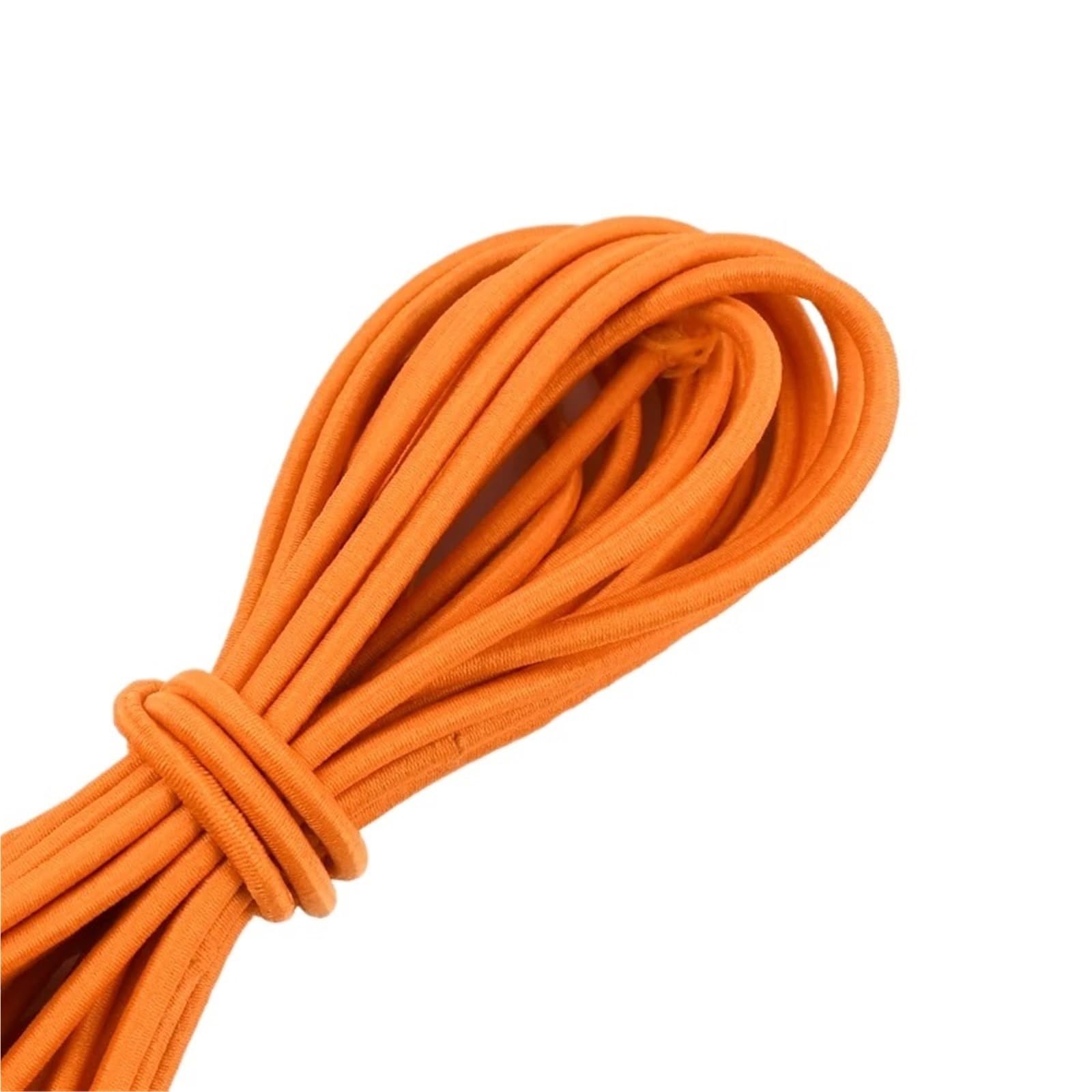 Elastico per Cucito Fasce Elastiche 4mm Hairband Corda di Gomma Elasticizzata for Metri Cintura for Abbigliamento Cavo Elastico Forniture for Cucire(Orange,50Meters(10Rolls))