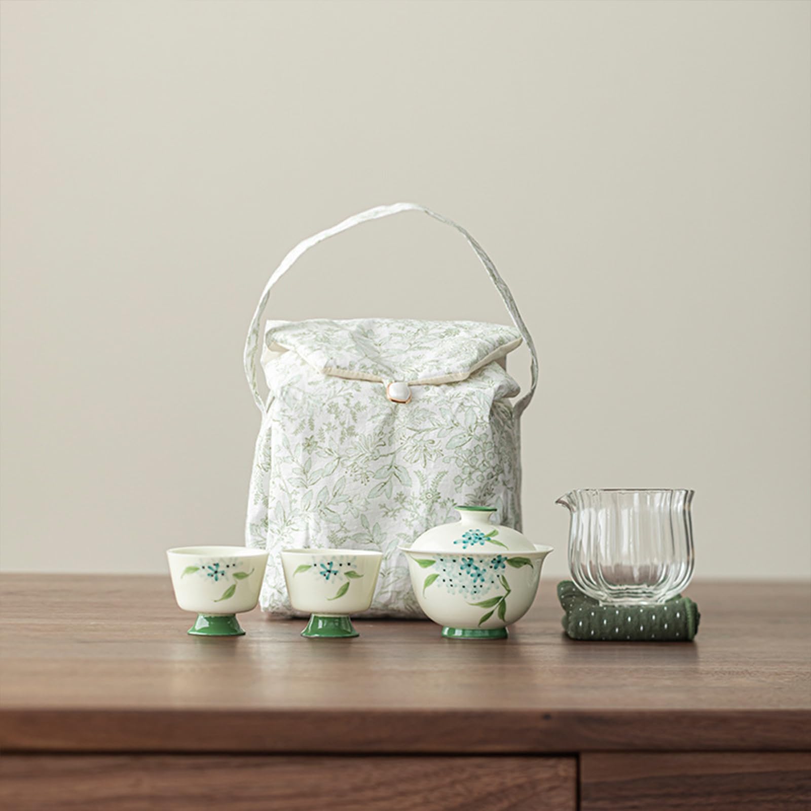 中国ミニ茶器セット 陶器 茶道具 中国茶器セット ブラウン 孔雀開屏 急須1・湯呑み4セット｜トレファクONLINE 