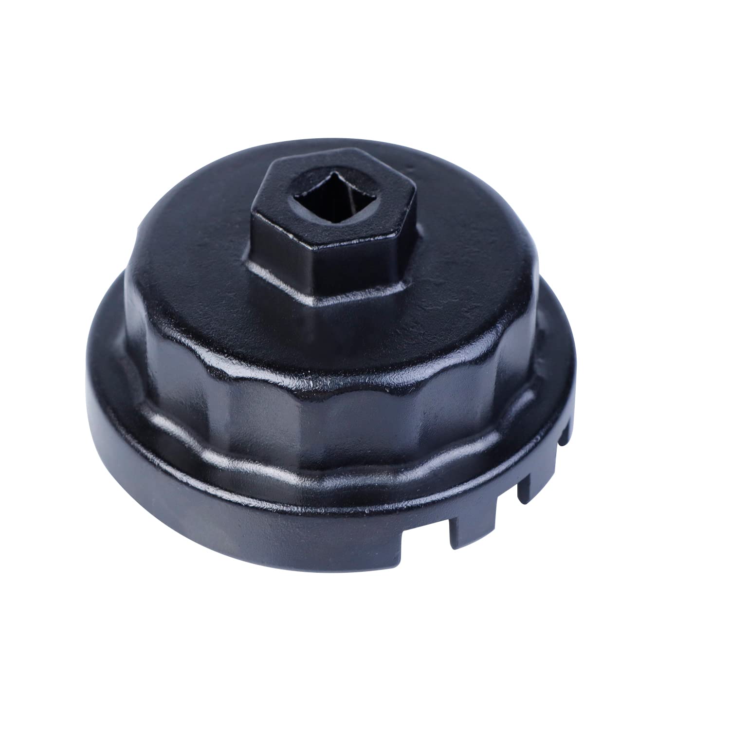 Buy Oil Filter Wrench, Oil Filter Cap Removal Tool 64mm 14 Flute