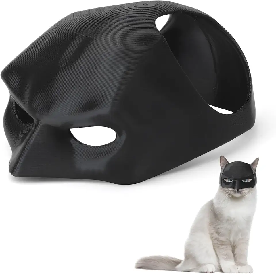 Batmanmask för katter