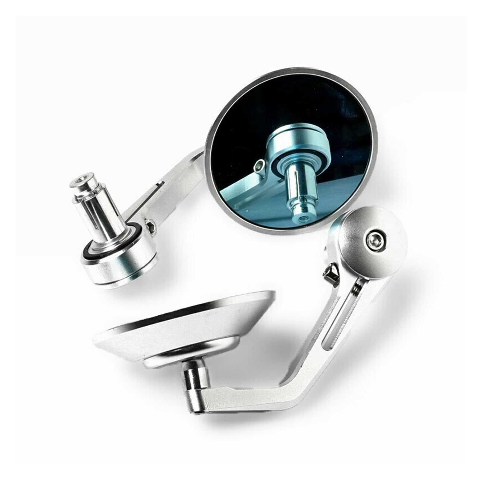 Moto Lusterko końcówkowe kierownicy Motocyklowa k Motocykl 7/8 "okrągłe Lusterka Wsteczne Uchwyt Motocyklowy Bar End Cafe Universal