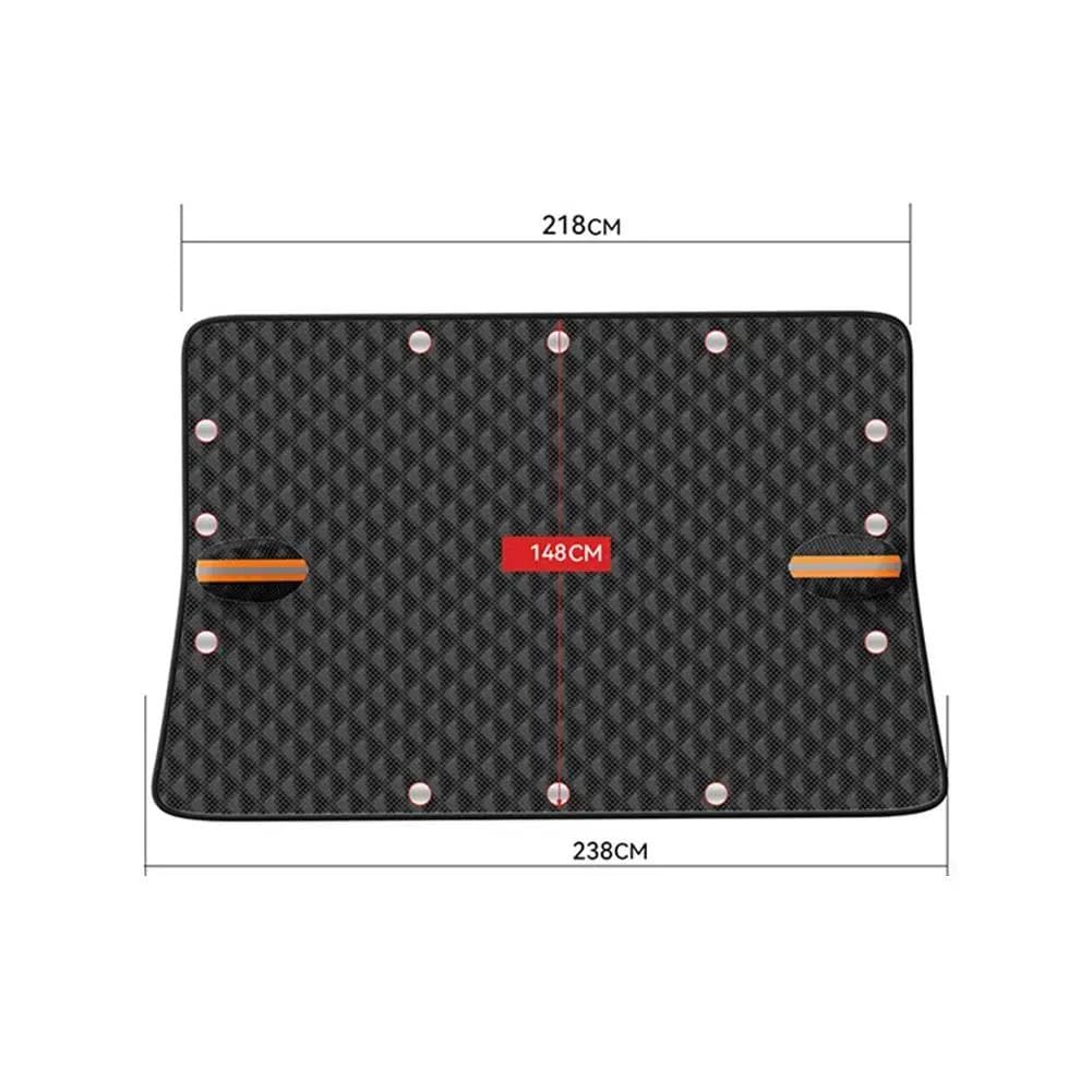 Generico Copertura Antineve Parabrezza Inverno Esterno Impermeabile Visiera Parasole Auto Antighiaccio Gelo Automatico con Magnete Copri Parabrezza Auto Inverno