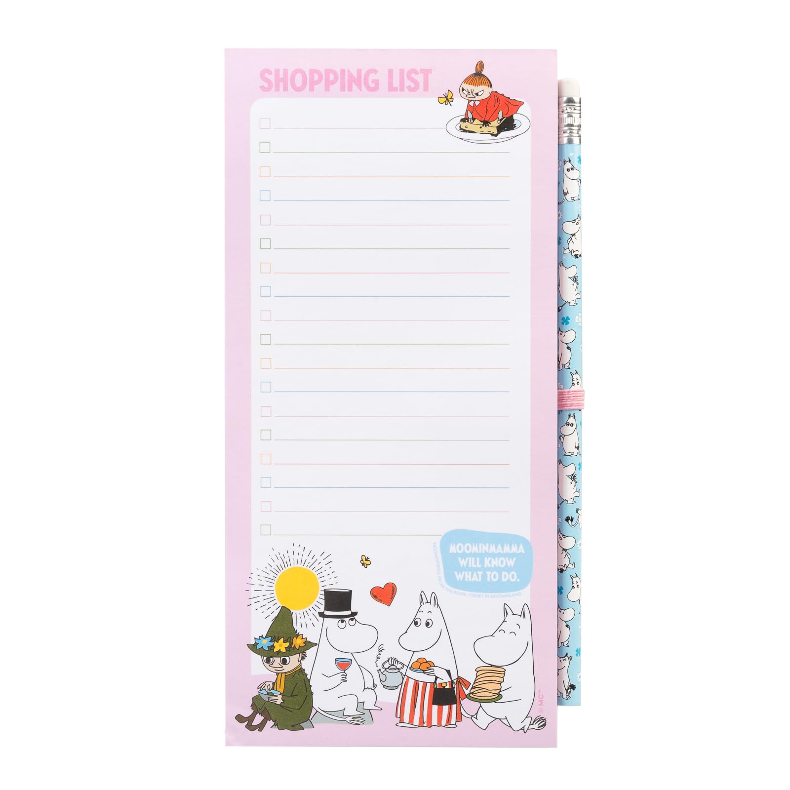 Grupo Erik Not Defteri Küçük Moomin Moments - Alışveriş Listesi Manyetik Buzdolabı - Yapılacaklar Listesi Bloku Resmi Mumins Merch