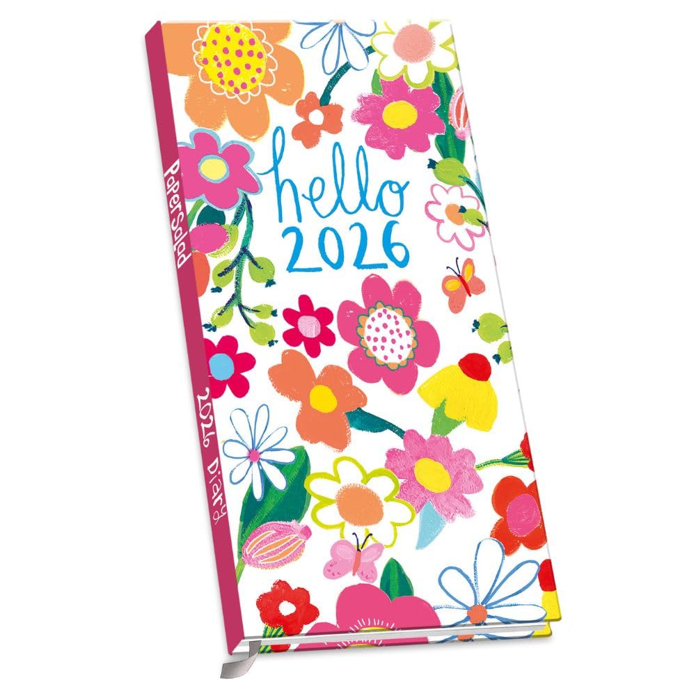 2026 DIARY PAPER SALAD ART WEEK TO VIEW SLIM POCKET DIARY OFFICIAL PRODUCT