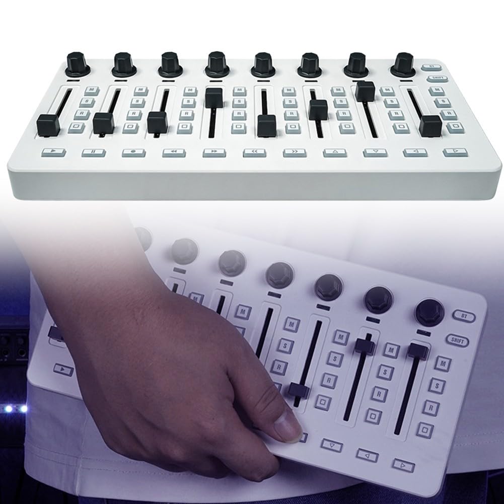 25,5 cm bianco per console midi con 43 tasti 25,5 cm bianco per midi | Connettività BT senza soluzione di continuità, interfaccia USB, compatibile con il sistema operativo principale