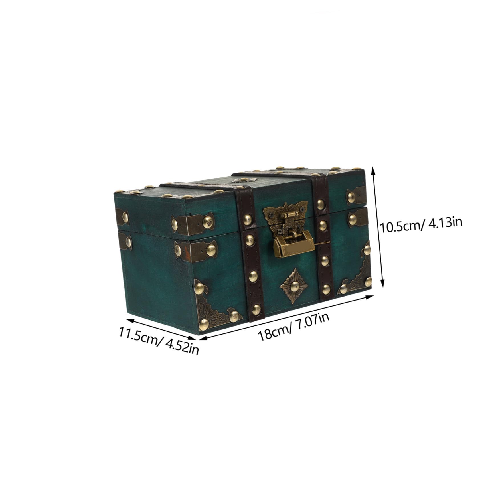 Vintage Holzkiste als Multifunktionale Aufbewahrungsbox mit Schloss | Rustikaler Look, Holz und Metall, Tragbar und Robust, Große Kapazität für Schmuck, Dokumente und Bücher