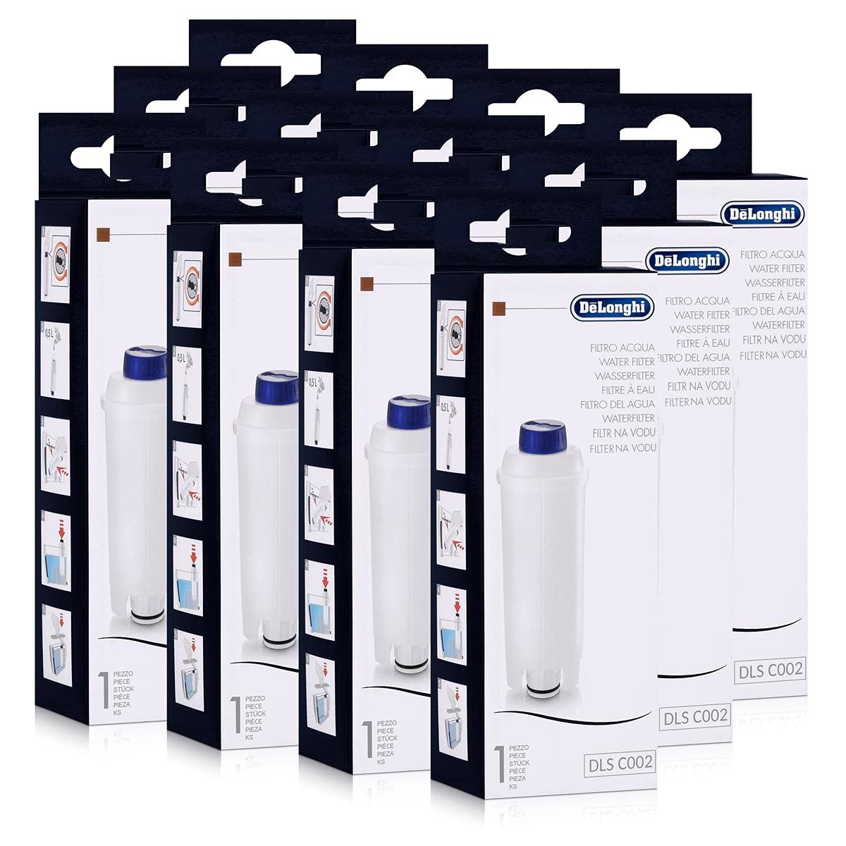 12 x DeLonghi SER 3017 filtr do wody do ekspresów do kawy ECAM