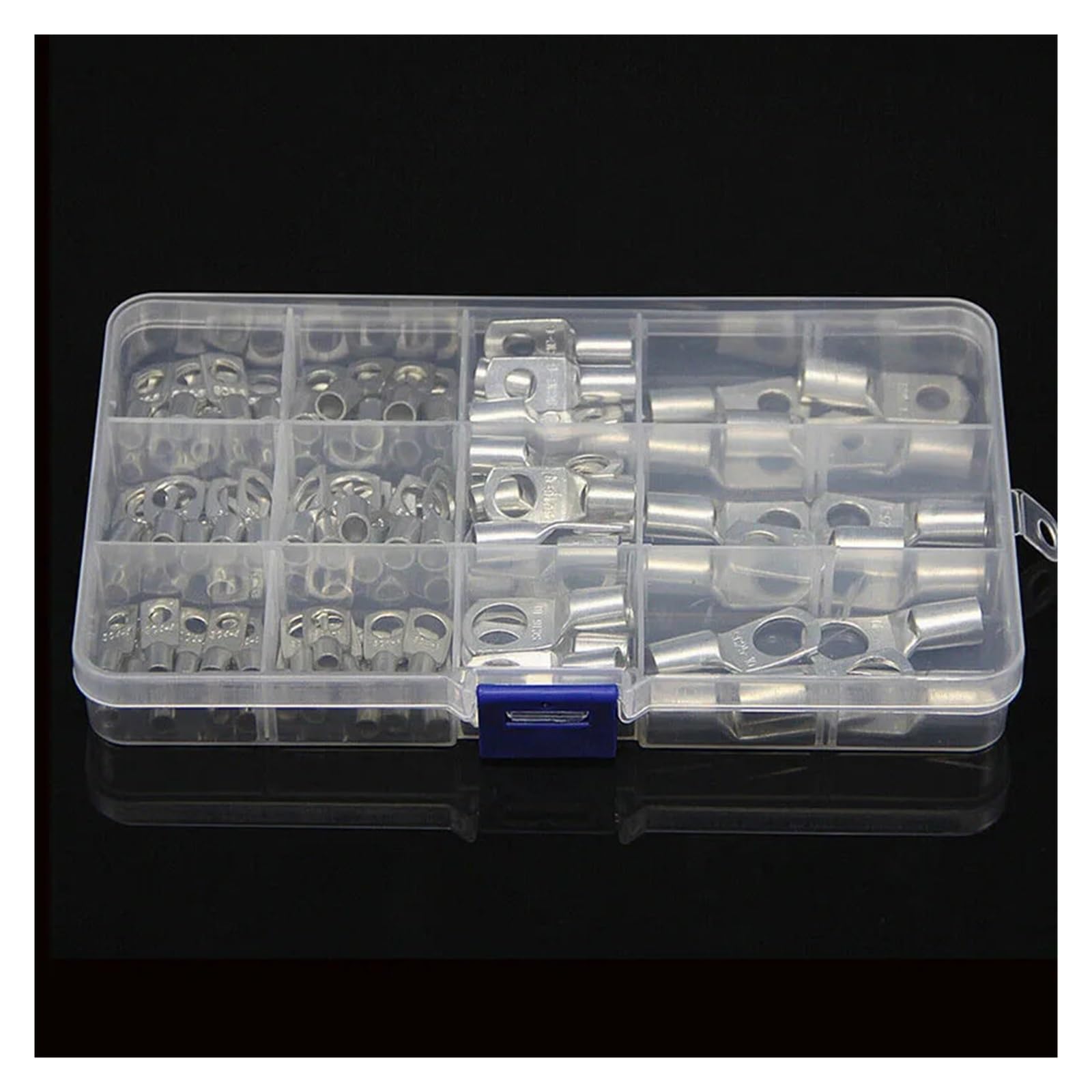 Bylsagwht One Color 70Pcs Copper Lug Ring Wire Connector Welding Cable Crimp Connectors Sc25-6 Sc16-8 Sc16-6 Sc10-8 Sc10-6 Sc6-8 Sc6-6