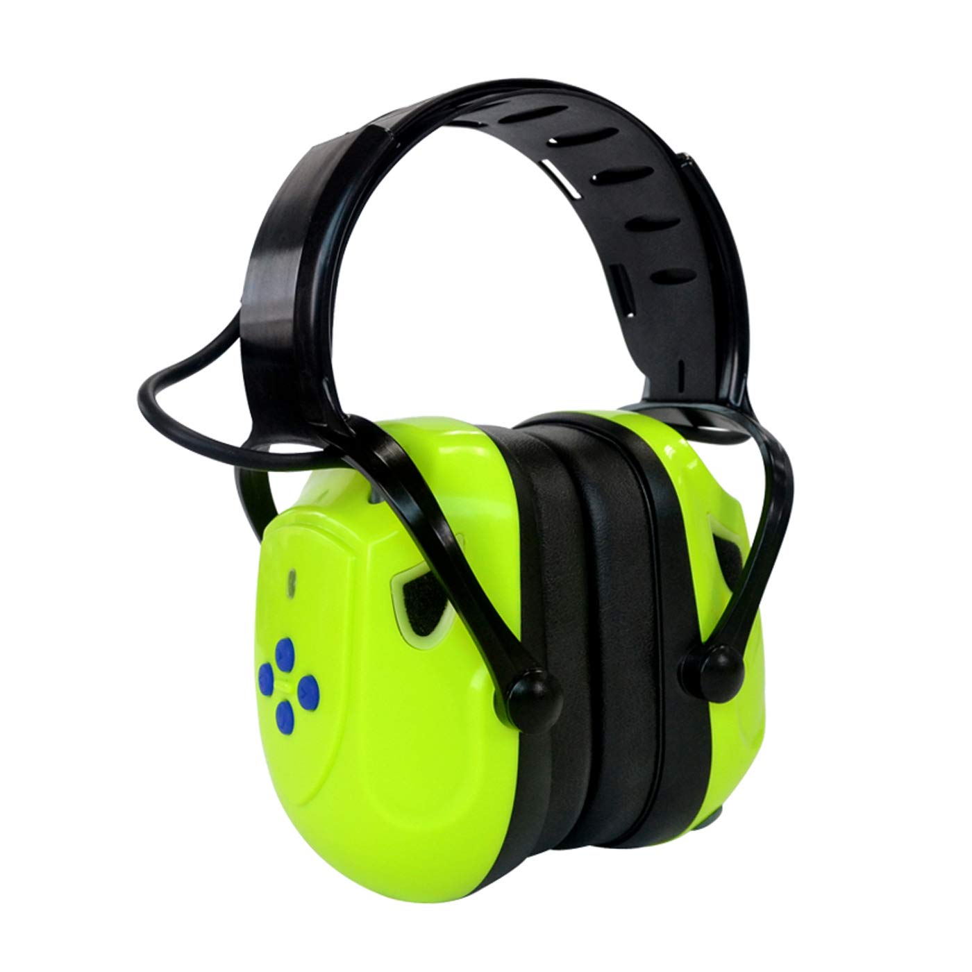 Electronic Shooting Earmuffs EAREST Rechargeable Bluetooth Ear Muffs Headphone/Sound Amplification Noise Reduction Ear Protection Ideal for Shooting and HuntingFluorescent Green