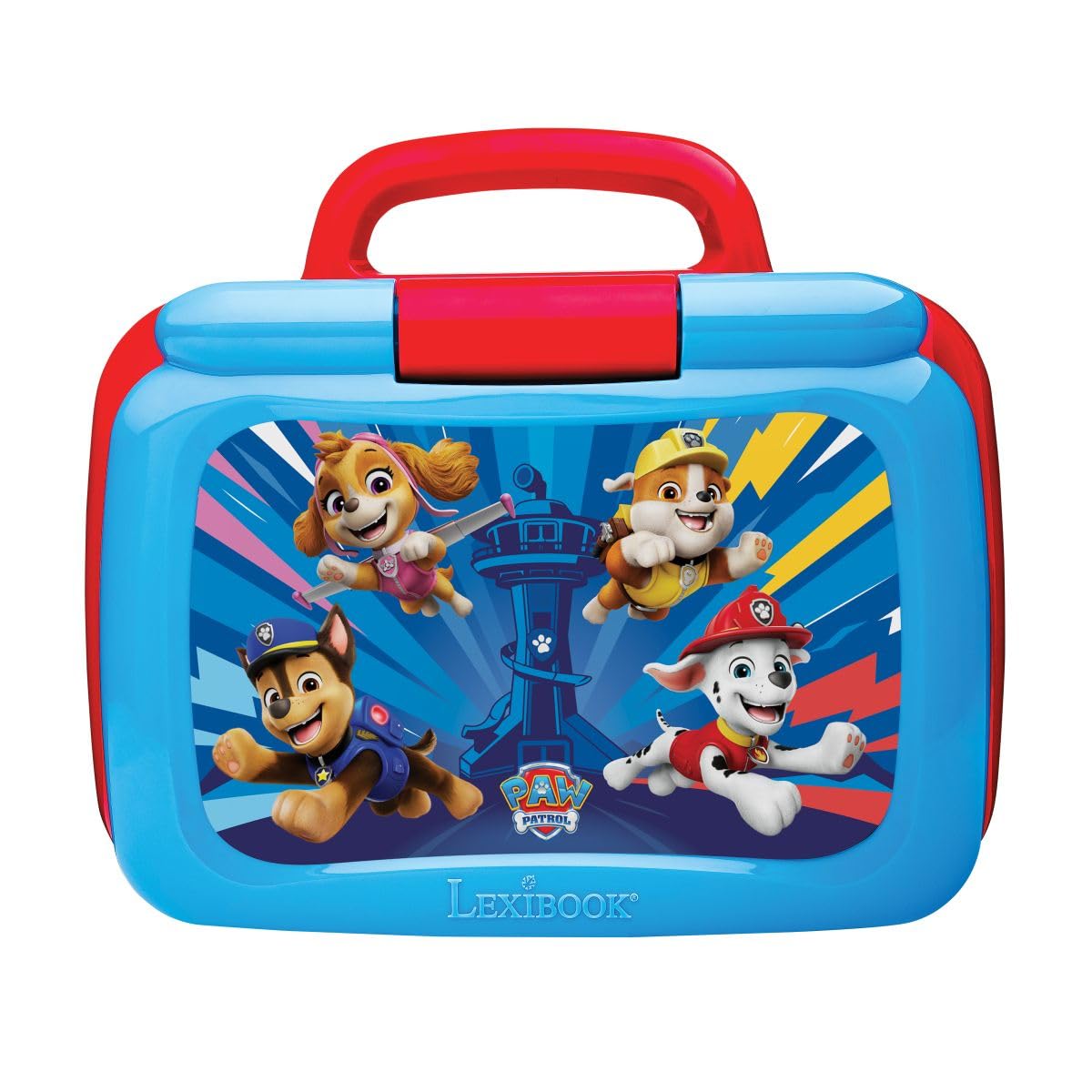 Lexibook, Paw Patrol Bilingual Talking Educational Laptop 40 Attività, Inglese Tedesco, Computer di apprendimento delle lingue, Storie animate, Metodo di lettura, Blu/Rosso, JC398PAi3LXB