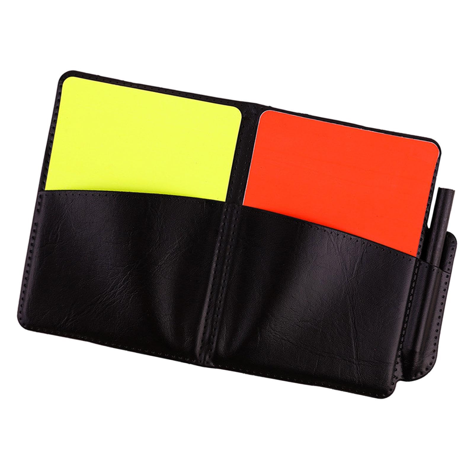 Soccer Referee Cards Set PVC Football Yellow and Red Card for Outdoor Sports with Pocket Book-image-48