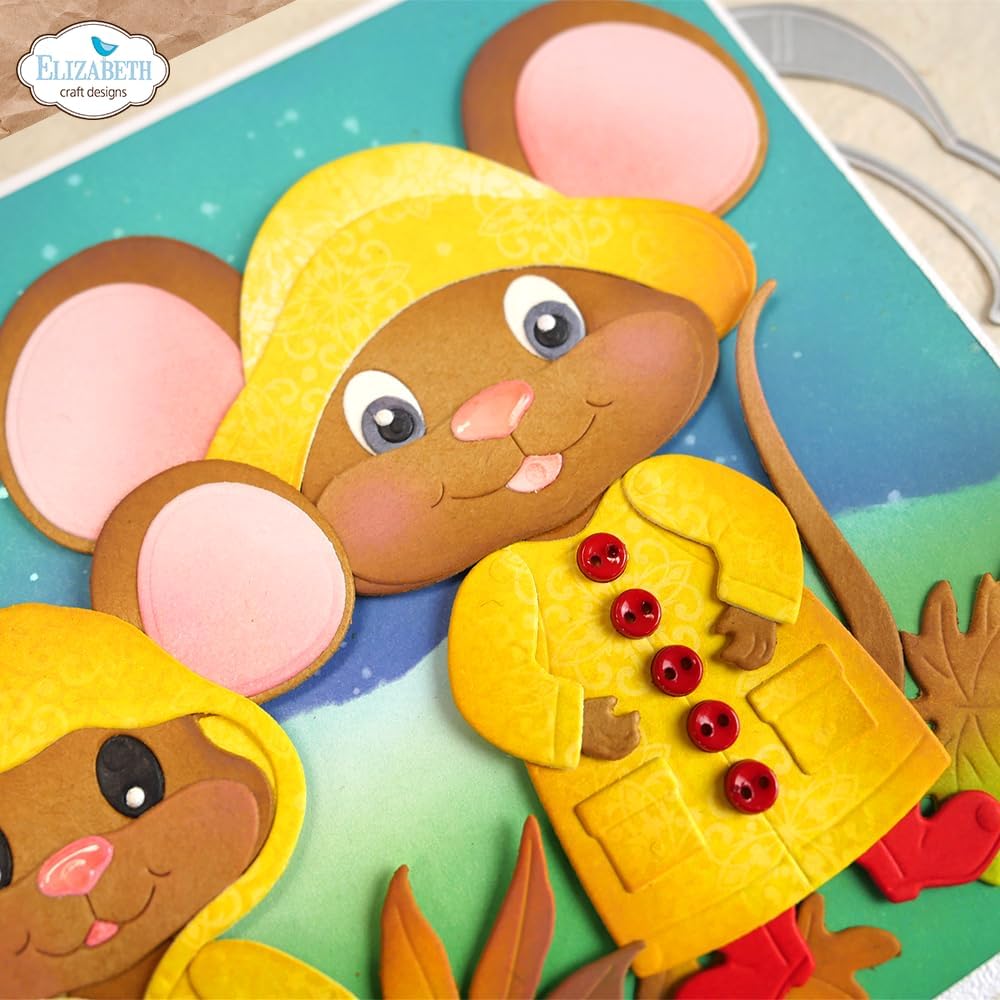 Elizabeth Craft Die Set – Big Mouse – Metal Die Cuts - 23 Pcs - Ideal for Cardmaking, Scrapbooking & Creative Paper Crafts – Crafting & Stamping Supplies