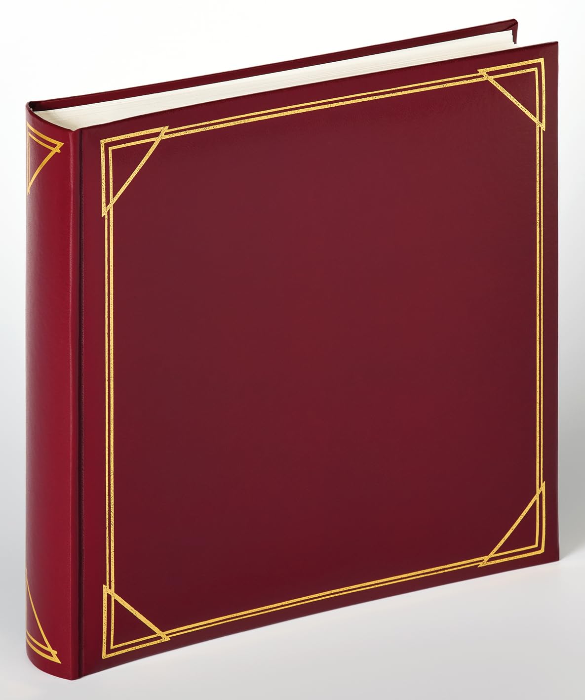 walther design Fotoalbum weinrot 30 x 30 cm Kunstleder mit Prägung, Standard Album MX-200-R