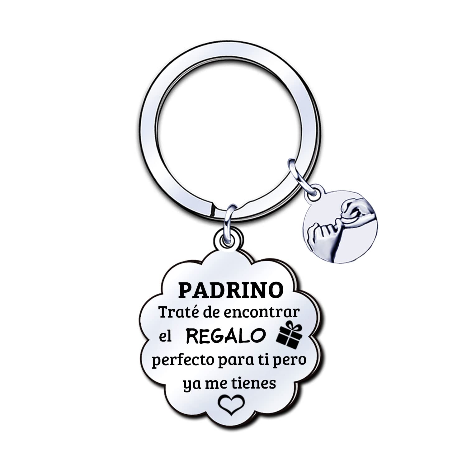 LUODAN Regalo Llavero para Padrino,Llavero para Padrino,Regalos de Cumpleaños Navidad Familiares, Llavero para Padrino