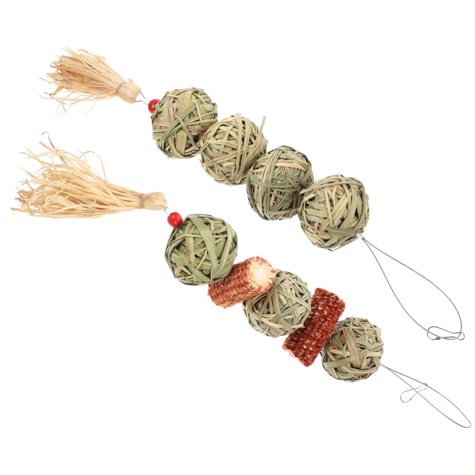 GREENADSCAPE 2 Piezas De Bola De Chinchilla Bola De Cobaya Bolas para Morder Accesorios De Conejo Juguetes para Masticar Conejos Juguetes para Mascotas Juguetes De Conejo Juguetes para