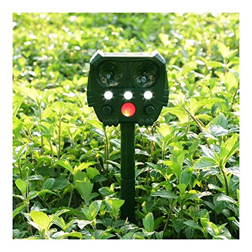 KTSM-Stop-T Expulsor de Aves Al Aire Libre ultrasónico Repelente de Insectos PIR Jardín Sensor Gato Bird Dog Fox Repelente de Mosquitos Mantener a los Animales Dejar Apto para Granja (Color : 1PCS)